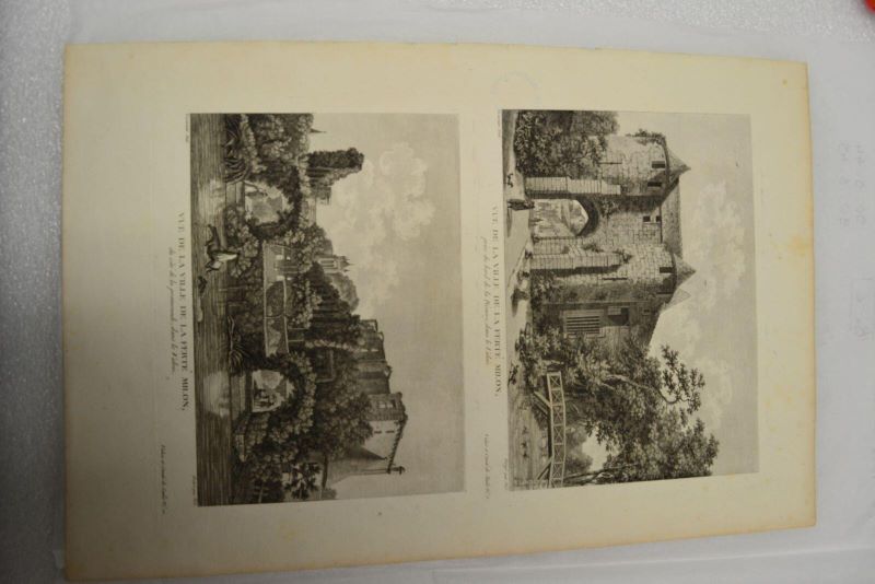Vue de la ville de La Ferté-Milon prise du bord de la rivière / Vue de la ville de La Ferté-Milon du côté de la promenade