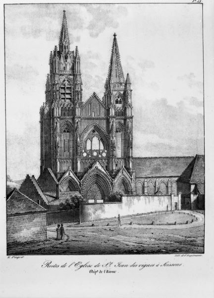 Restes de l’église de Saint-Jean-des-Vignes à Soissons