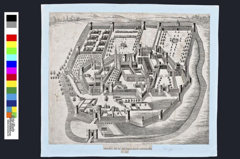 Abbaye de Saint-Médard-les-Soissons en 1600