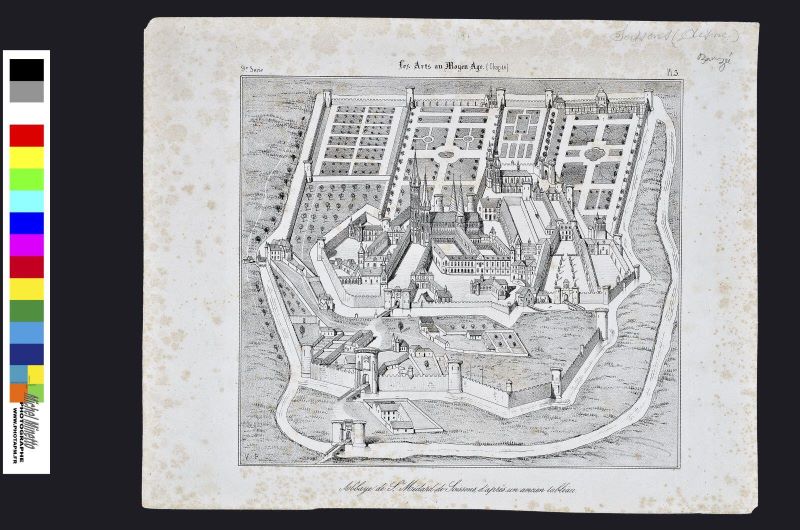 Abbaye de Saint-Médard de Soissons, d’après un ancien tableau