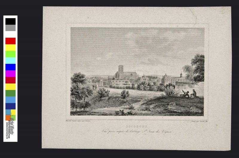 Soissons : vue prise auprès de l’abbaye Saint-Jean-des-Vignes