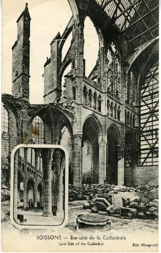 Soissons - Bas-côté de la Cathédrale
