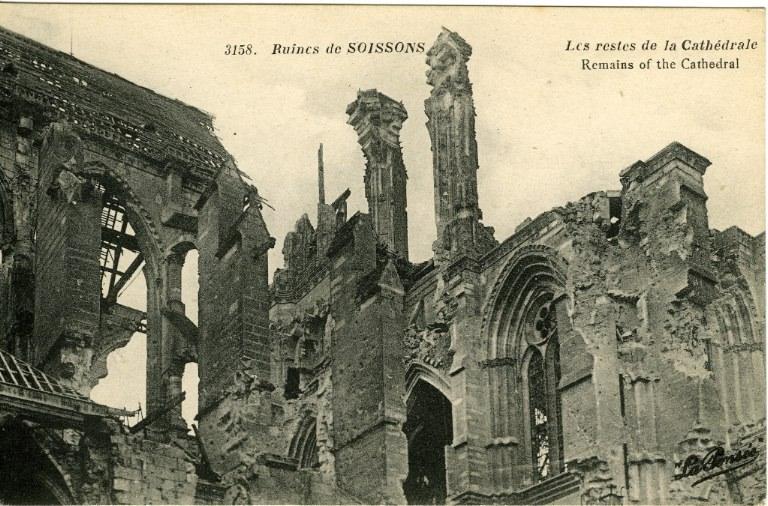 Ruines de Soissons - Les restes de la Cathédrale
