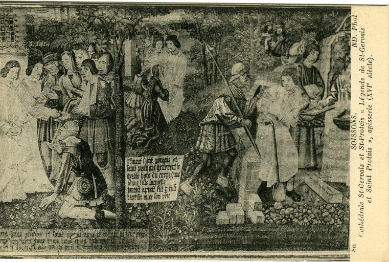 Soissons - Cathédrale 'Légende de Saint-Gervais et de Saint-Protais' (tapisserie XVIe)