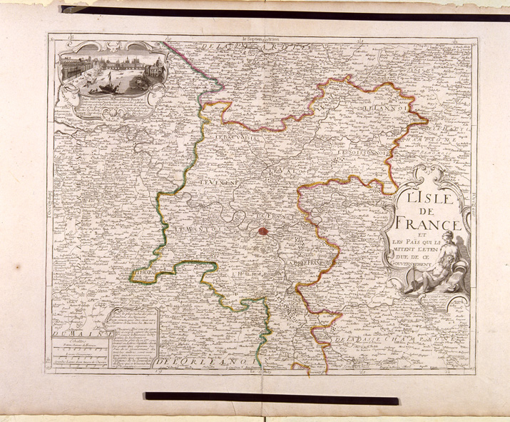 L'Ile de France et les pays qui limitent l'étendue de ce gouvernement