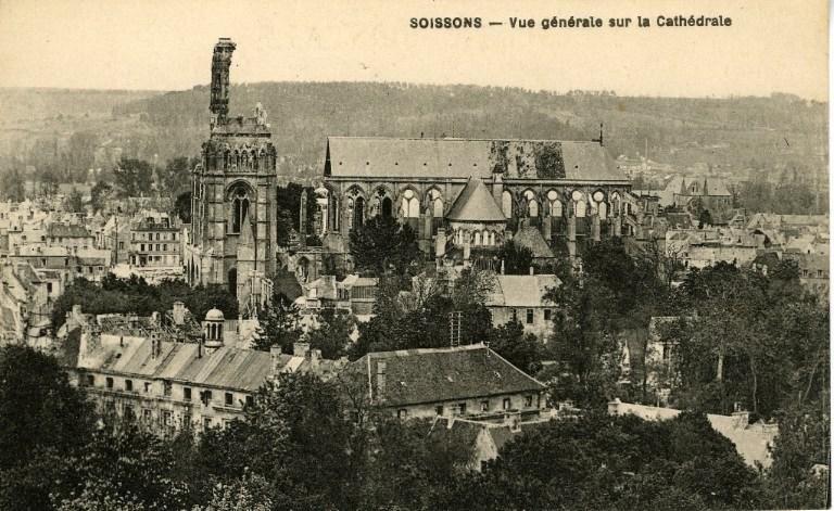 Soissons - Vue générale sur la Cathédrale