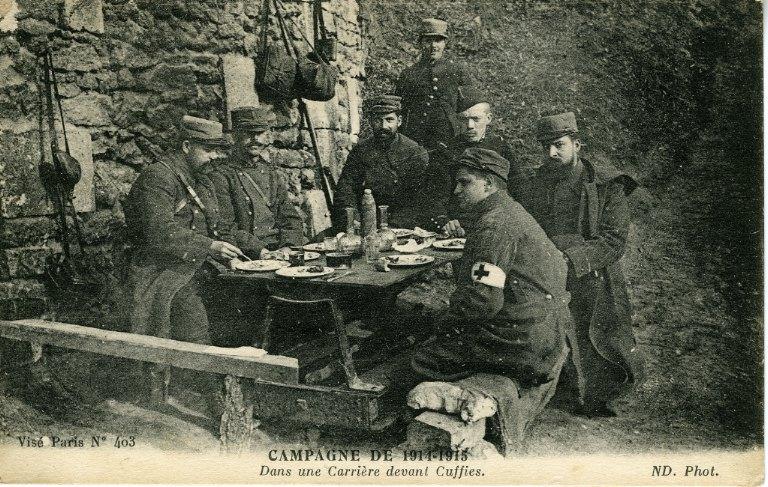 Campagne de 1914-1915 - Dans une Carrière devant Cuffies