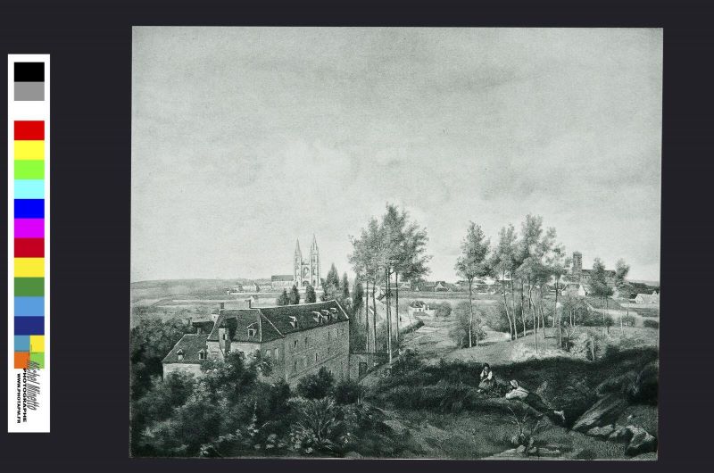 Vue de Soissons depuis la fabrique Henry