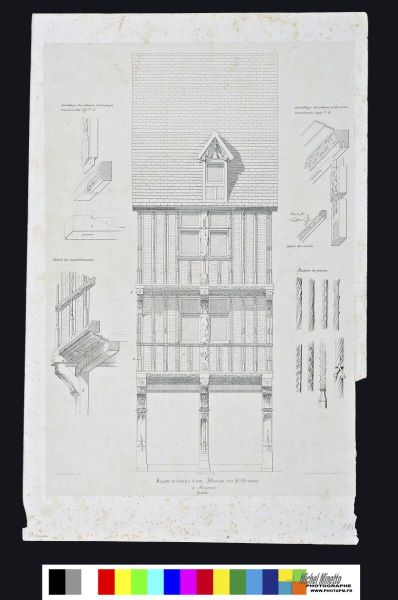 Façade et détails d’une maison rue Saint-Christophe à Soissons