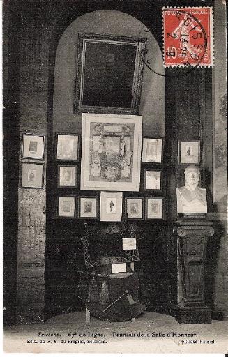 Soissons - 67e de Ligne - Panneau de la Salle d'Honneur