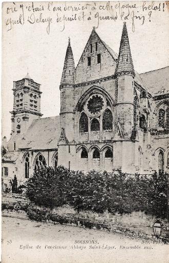 Soissons - Église de l'ancienne Abbaye Saint-Léger - Ensemble sud