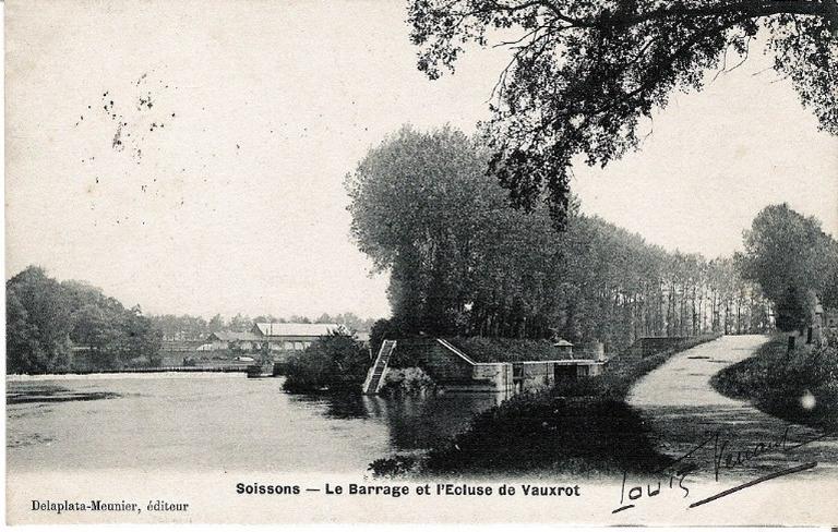Soissons - Le Barrage et l'Ecluse de Vauxrot