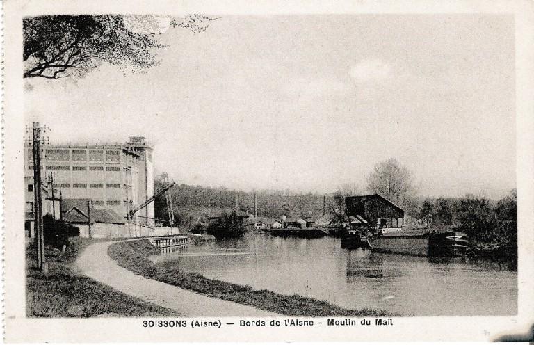 Soissons (Aisne)  - Bords de l'Aisne - Moulin du Mail