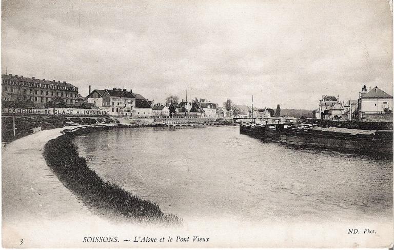 Soissons - L'Aisne et le Pont Vieux
