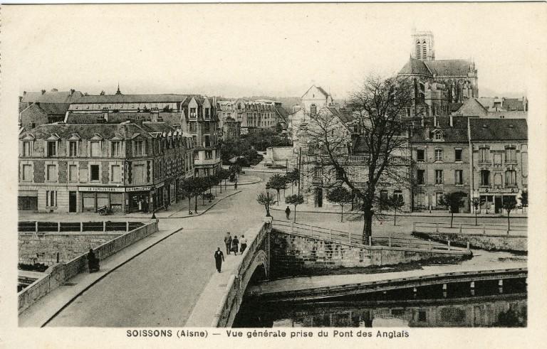 Soissons (Aisne) - Vue générale prise du Pont des Anglais
