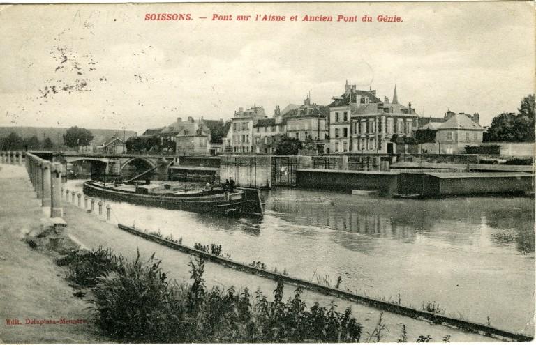 Soissons - Pont sur l'Aisne et Ancien Pont du Génie