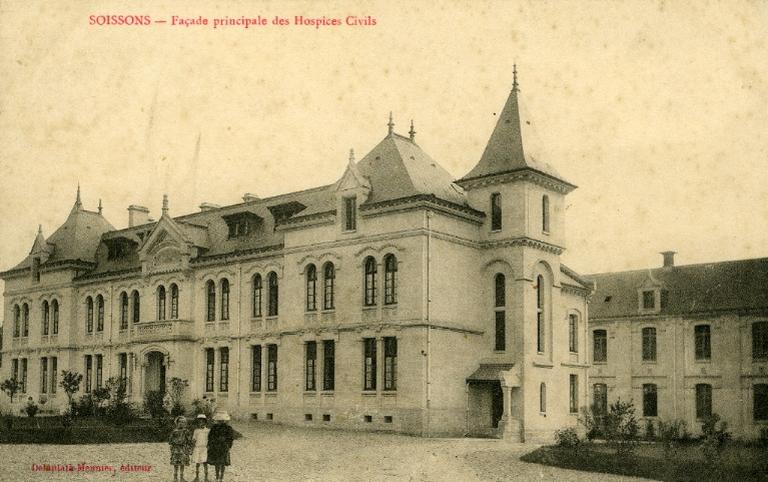 Soissons - Façade principale des hospices civiles