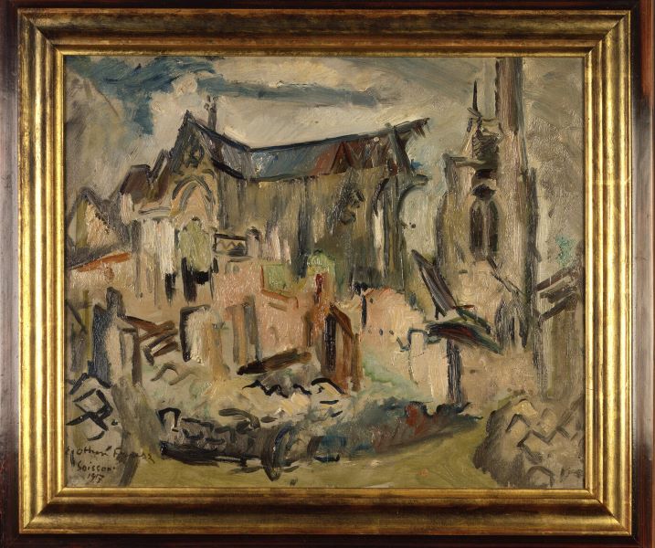 La Cathédrale de Soissons en ruines