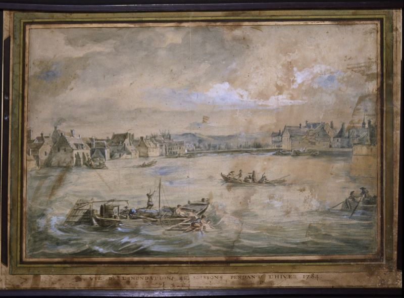 L'Inondation de Soissons pendant l’hiver 1784