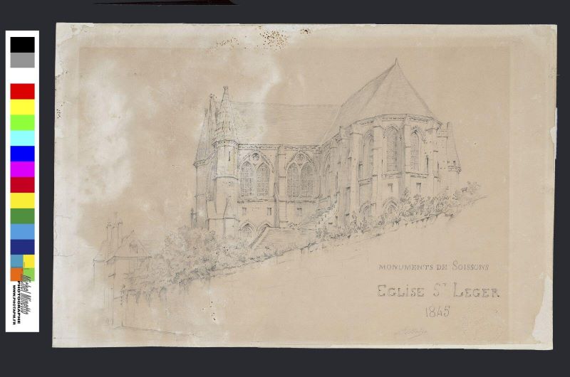 Le Chevet de l'église Saint-Léger