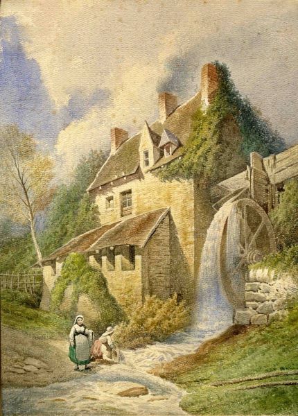 Moulin et chute d'eau