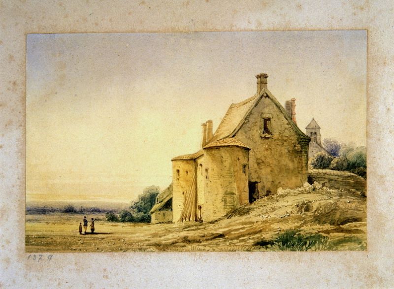 Maison du père Briquet à Villers-Hélon (titre factice) ; Paysage (titre ancien)