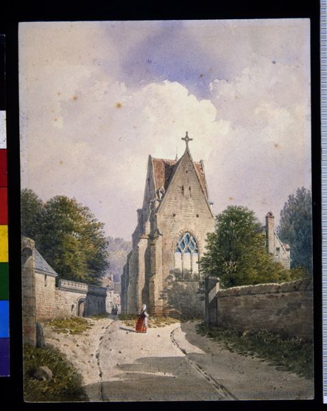 Vue de l’église d’Epagny