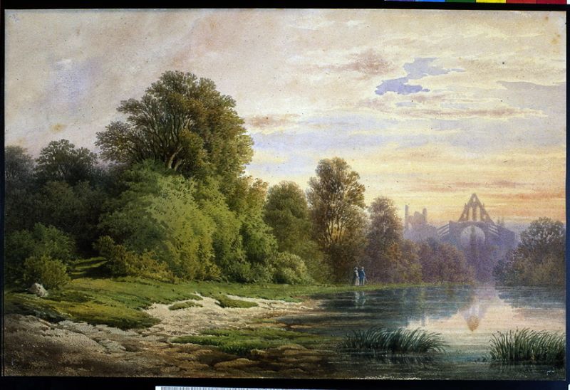 Ruines de l'église abbatiale de Longpont