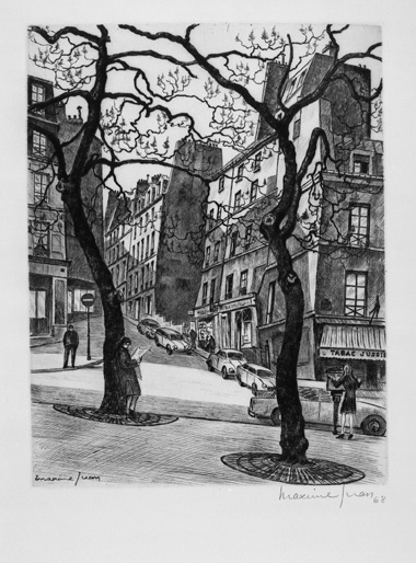 Paris : place Jussieu et rue des Boulangers