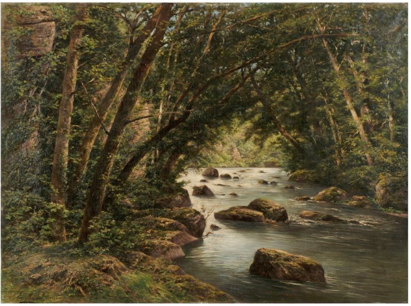 Bords de la Couse à Saillan (Auvergne)