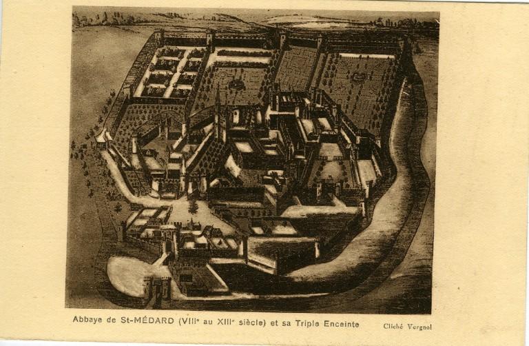 Abbaye de Saint-Médard (VIII au XIIIe siècle) et sa Triple Enceinte