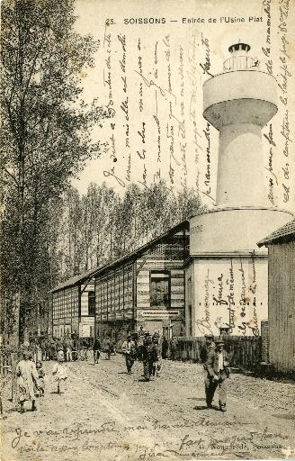 Soissons - Entrée de l'usine Piat