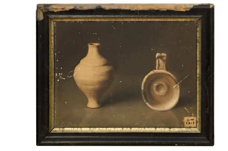 Vase et bougeoir gallo-romain provenant de la Villa d'Ancy