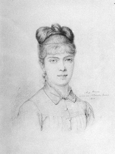 Portrait de Marie-Alexandrine-Henriette Dumas, dite Colette Dumas, épouse de Maurice Lippman