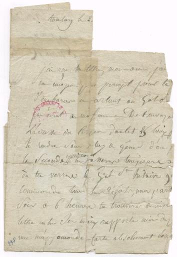 Lettre du Général Dumas à un ami, Toulon le 2....