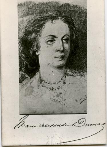 Portrait de Marie-Alexandrine Dumas Davy de la Pailleterie (1831-1878), fille d'Alexandre Dumas père