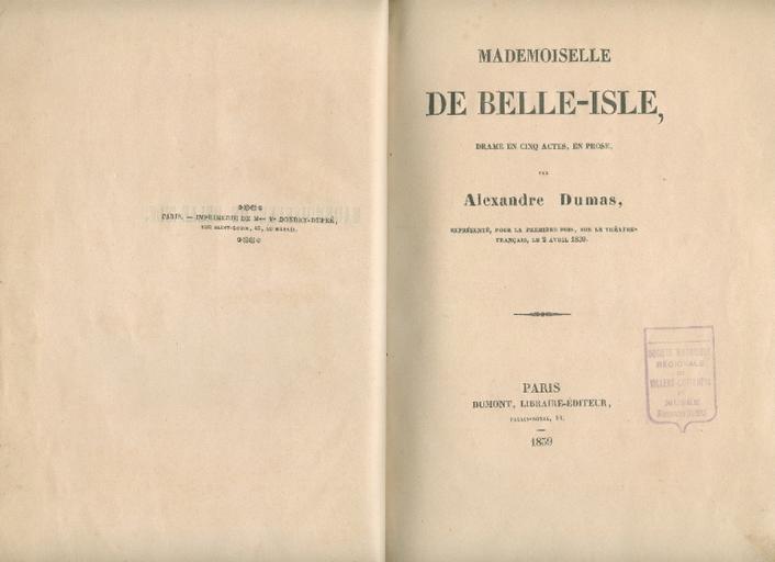 Mademoiselle de Belle-Isle