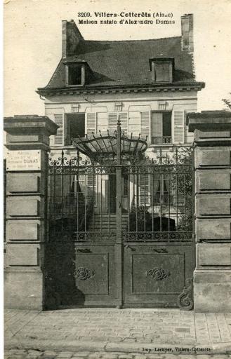 3209. Villers-Cotterêts (Aisne) - Maison natale d'Alexandre Dumas