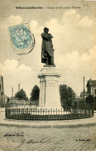 Villers-Cotterêts - Statue d'Alexandre Dumas