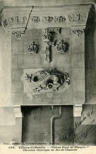 398. Villers-Cotterêts - Château Royal de François Ier - Cheminée Historique du Rez-de-Chaussée