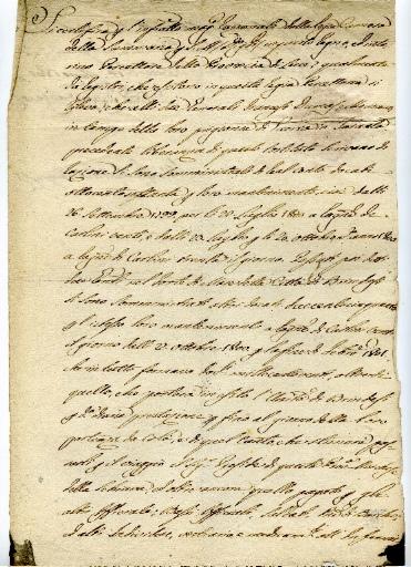Lettre de Lecce en date du 19 mars 1801