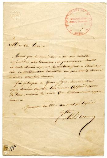 lettre d'Alexandre Dumas