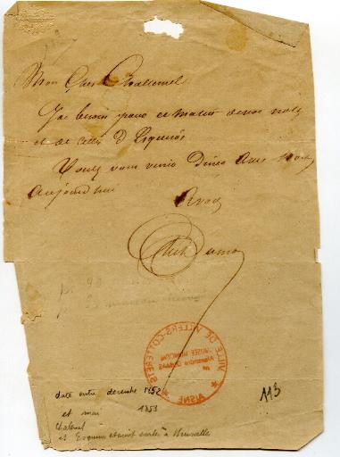 mot d'Alexandre Dumas à Paul Challemel-Lacour