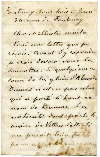 lettre d'Hector Malot