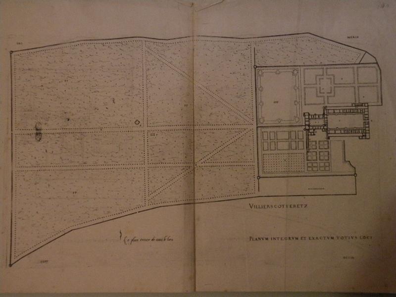 Villiers Cotteretz. Le plan entier de tout le lieu