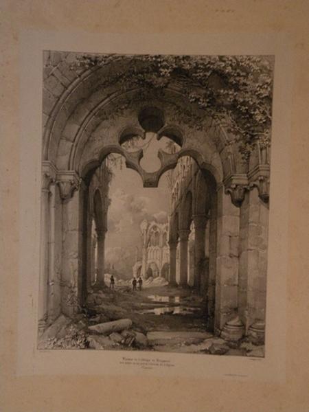 ruines de l'abbaye de Longpont, une prise de la porte d'entrée de l'Eglise