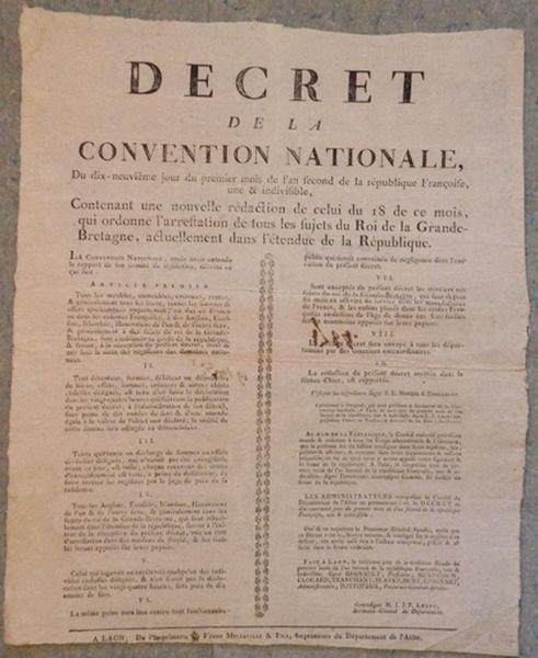 Décret de la Convention Nationale
