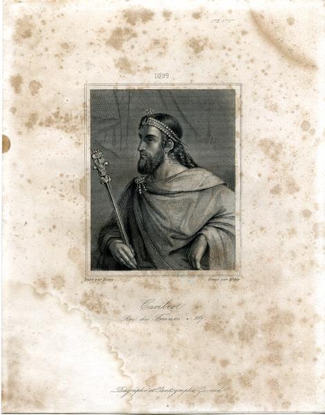 Portrait de Caribert, roi des Francs