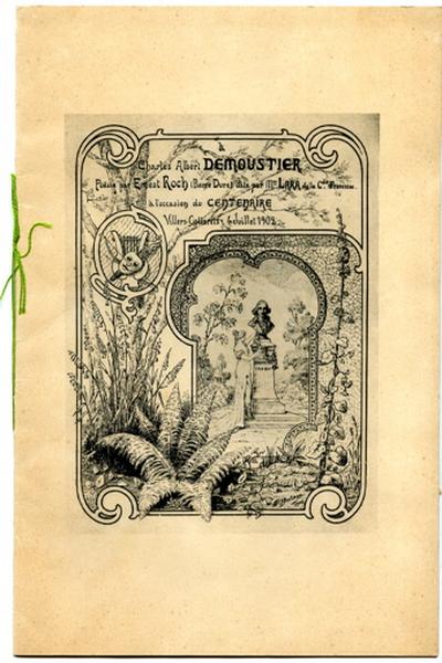 Livret des poésies d'Ernest Roch