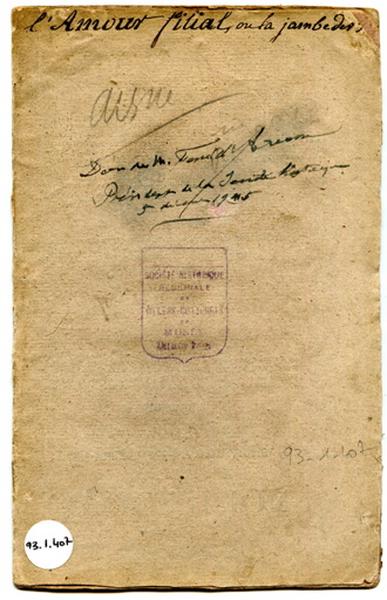 L'amour filial ou la jambe de bois